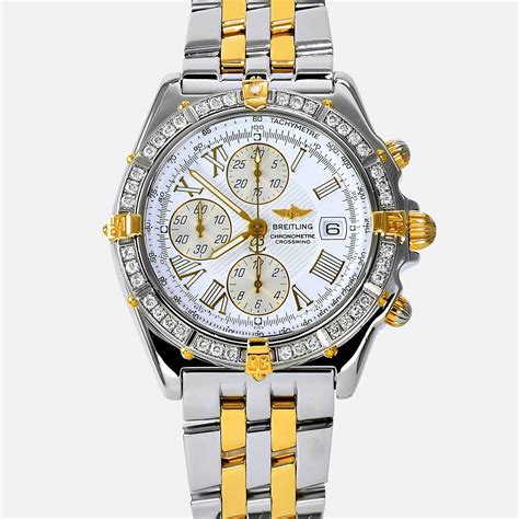 used breitling mens|men's Breitling watches with diamonds.